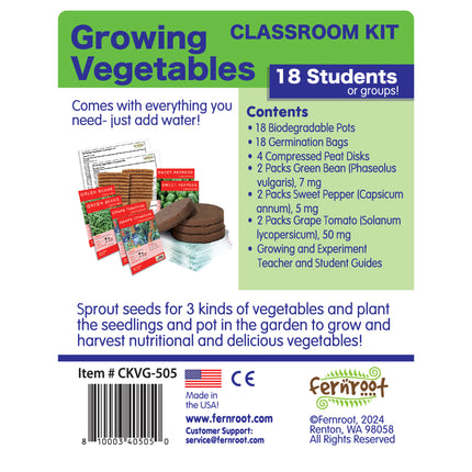 Growing Vegetables Classroom Kit