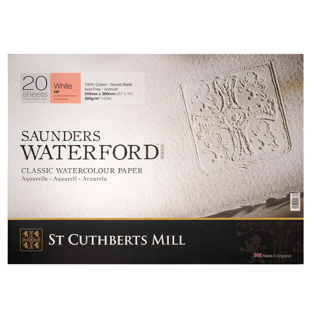 Saunders Waterford Watercolor Block, Hot Pressed, 20x14