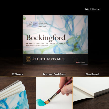 Bockingford Watercolor Glue 5x7in Cold Pressed 12 Sheets