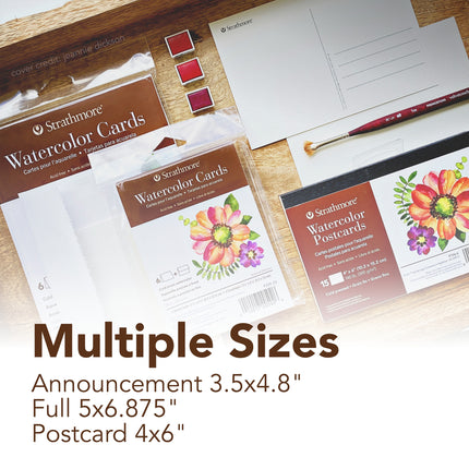 50ct Waterclr Full Size Paper Cards & Envelopes 400 Series