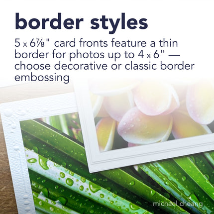 50ct Photomount Card & Envel Emboss