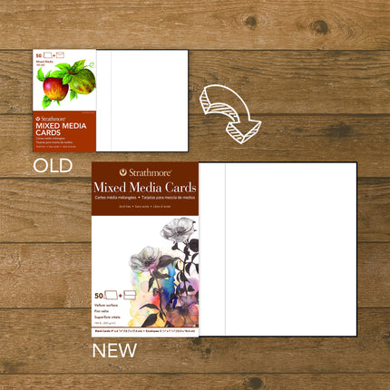 50ct Mixed Media Full Paper Cards & Envelopes 400 Series
