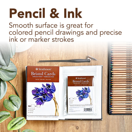 100ct Bristol Cards & Envelopes 400 Series