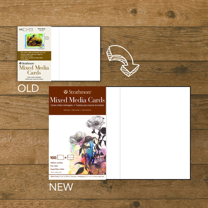 100ct Mixed Media Paper Cards & Envelopes 400 Series