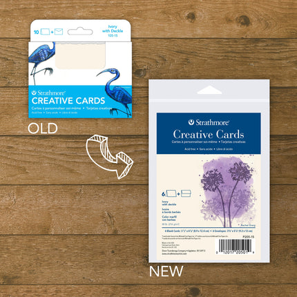 Creative Cards Ivory 3.5x4.875in & Envelopes 6pk