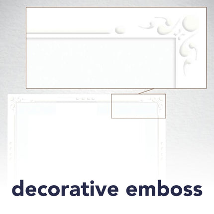 Photo Mount Cards Deco Embossed & Envelopes 5x6.875in 6pk