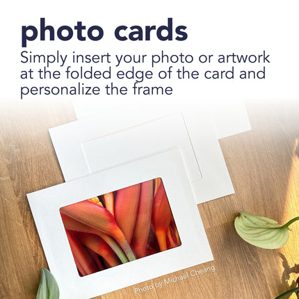 Photo Frame Cards & Envel 5x6.875in Plain 6pk