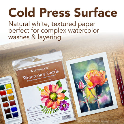 Watercolor Cards & Envel 3.5x4.875 400 Series 6pk