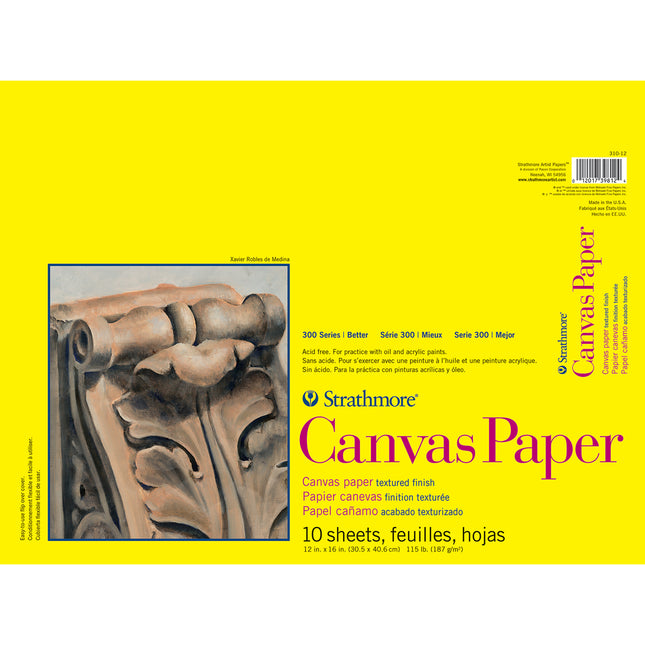 Canvas Paper Pad, 12x16
