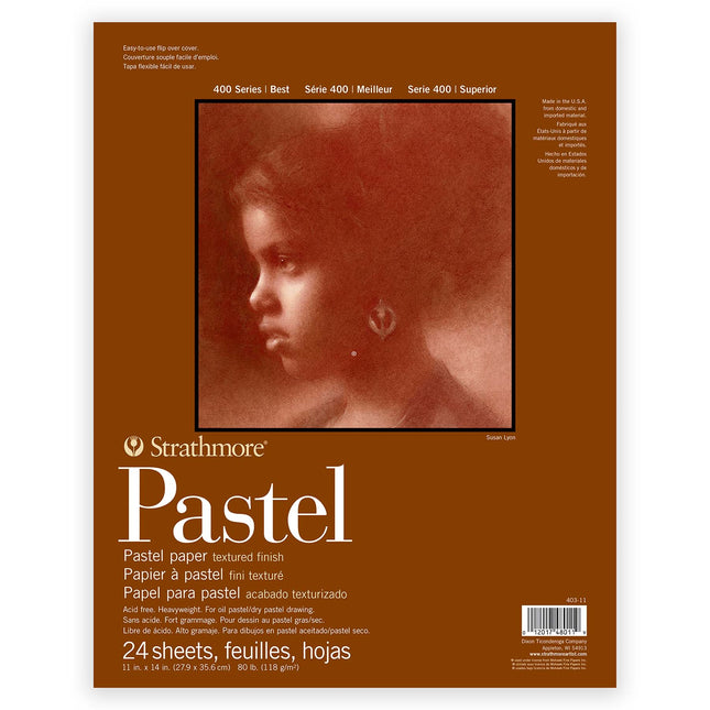 11x14 400 Series Pastel Paper Pad Glue Binding 24 Sheets