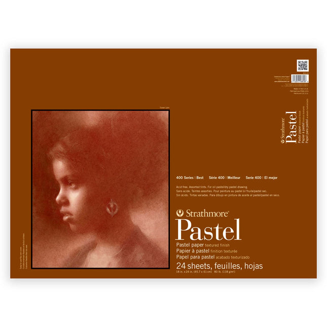 18x24 400 Series Pastel Paper Pad Glue Binding 24 Sheets