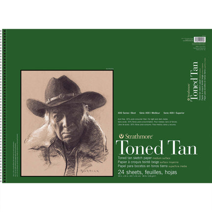 18x24 Recylce Tan Sketch Paper Pad 400 Series Wire Binding