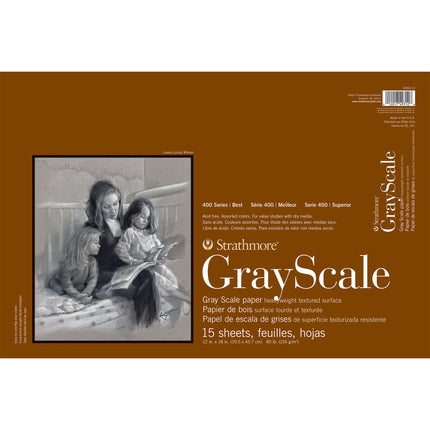 Grayscale Paper Pad, 12x18