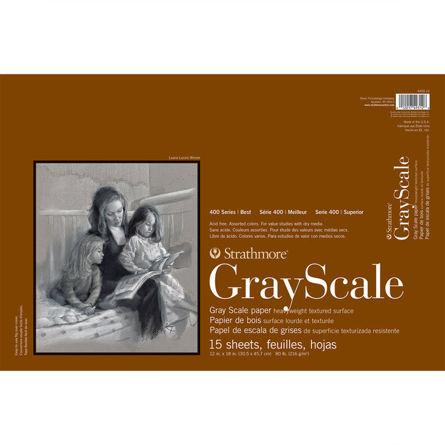 Grayscale Paper Pad, 12x18