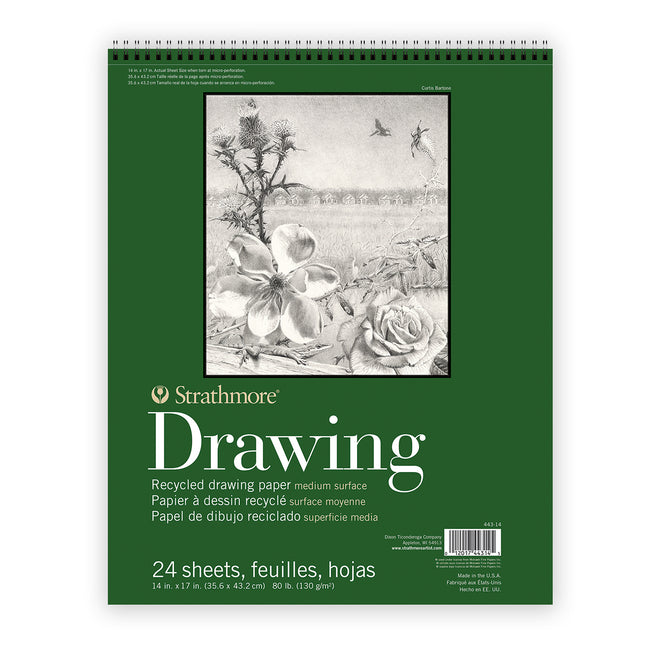 Drawing Pad 24shts 14x17in Top Wire 400 Series Recycled
