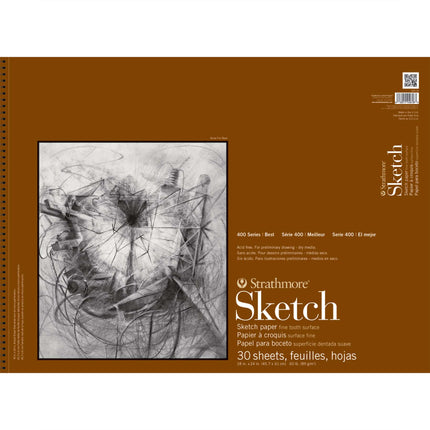 18x24 Sketch Paper Pad 400 Series Wire Binding