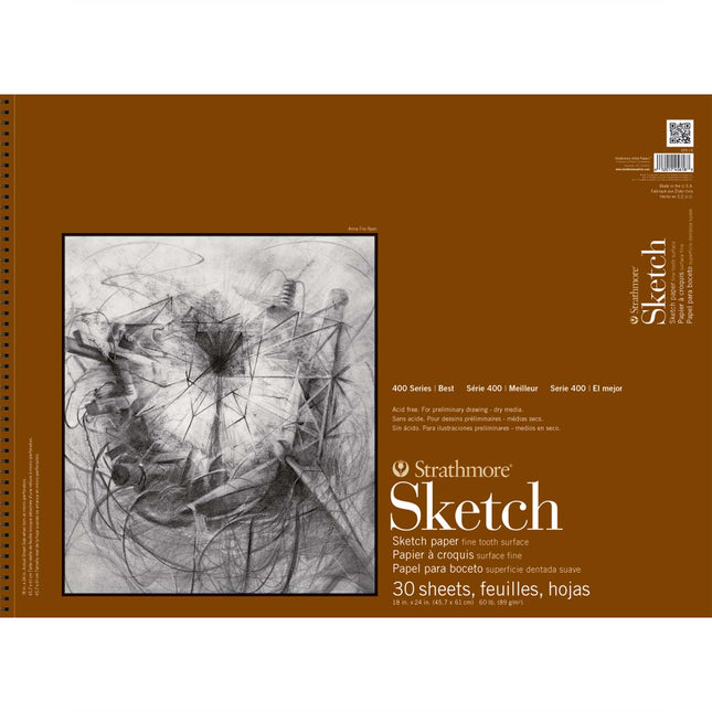 18x24 Sketch Paper Pad 400 Series Wire Binding