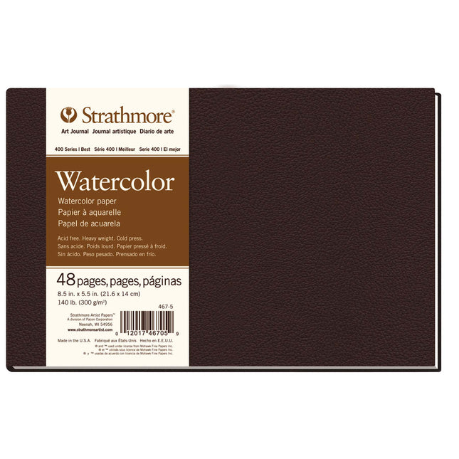 Art Journal Watercolor Book Hardbound, 8.5x5.5