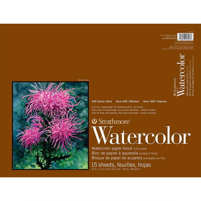 13x17 Watercolor Paper Block 400 Series 15 Sheets