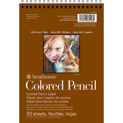Color Pencil Pad 30shts 6x8in Wire 400 Series