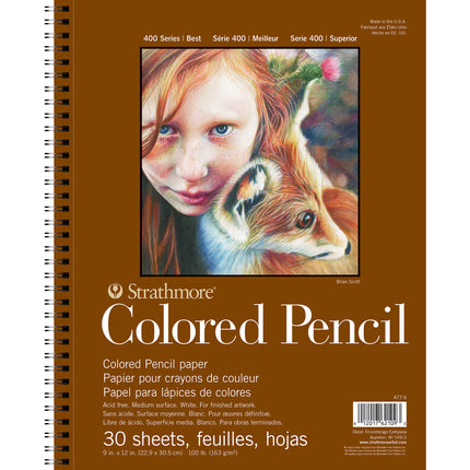 Color Pencil Pad 30 Sheet 9x12 Inch 400 Series