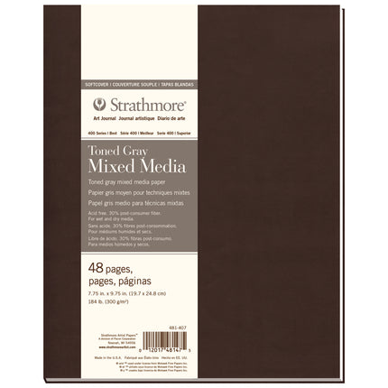 Journal Mixed Media Bk Soft Cover, 7.75x9.75