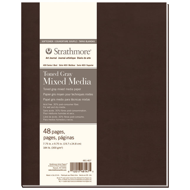 Journal Mixed Media Bk Soft Cover, 7.75x9.75