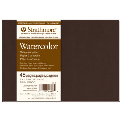 Art Journal Watercolor Book Soft Cover, 8x5.5