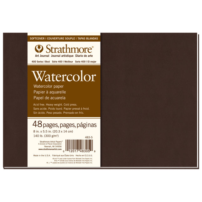Art Journal Watercolor Book Soft Cover, 8x5.5