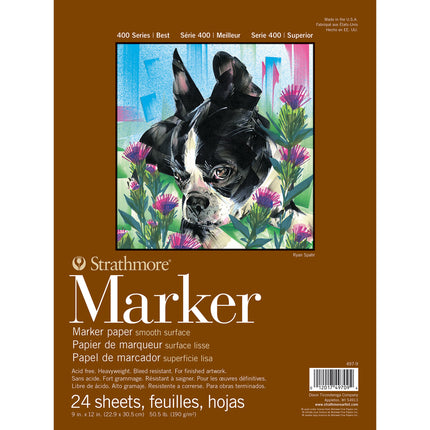Marker Pad 24shts 9x12in Glue 400 Series