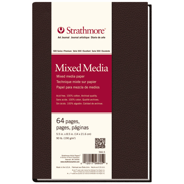 5.5x8.5 Art Journl Mixed Media Book Hardbound 500 Series