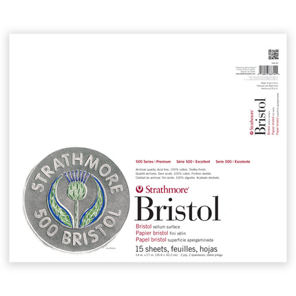 Bristol Paper Pad Vellum, 14x17