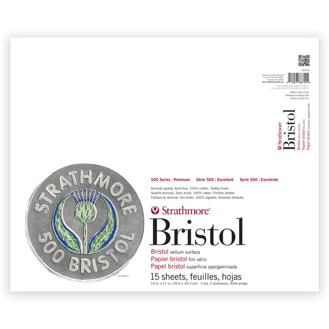 Bristol Paper Pad Vellum, 14x17