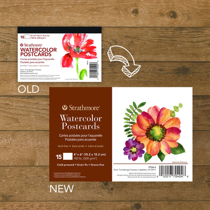 4x6 Watercolor Paper Postcard 15/pk 400 Series