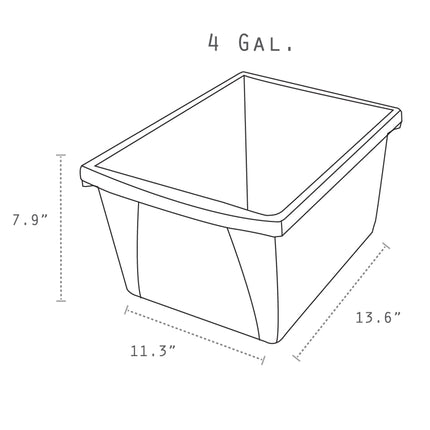 Small Storage Bin, Blue