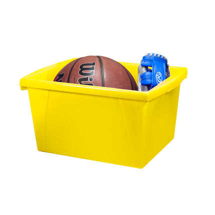 Small Storage Bin, Yellow