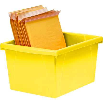 Small Storage Bin, Yellow