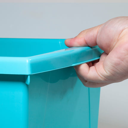 Small Storage Bin, Teal