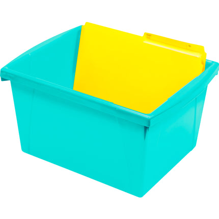 Small Storage Bin, Teal