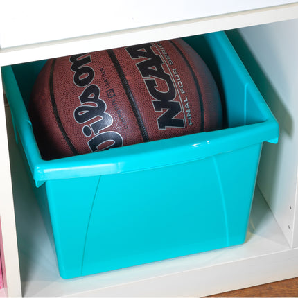 Small Storage Bin, Teal