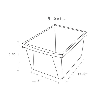 Small Storage Bin, Purple
