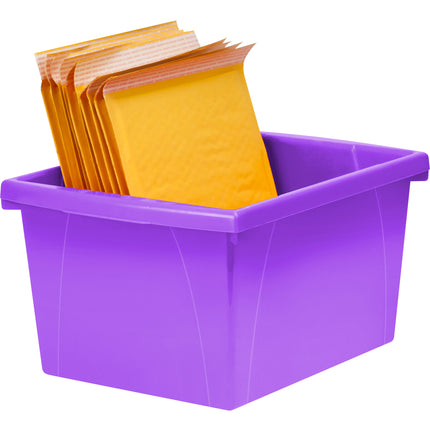 Small Storage Bin, Purple