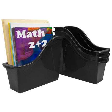 Small Book Bin, Black
