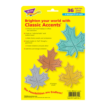 I ♥ Metal™ Leaves Classic Accents® Var. Pack, 36 ct