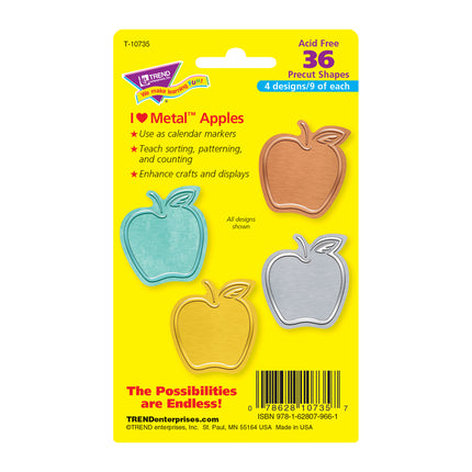 I ♥ Metal™ Apples Mini Accents Variety Pack, 36 ct