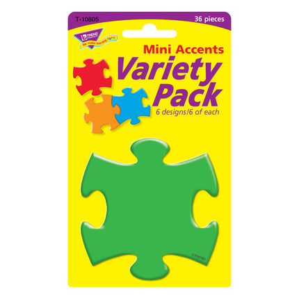 Puzzle Pieces Mini Accents Variety Pack, 36 ct