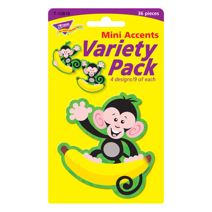 Monkeys and Bananas Mini Accents Variety Pack, 36 ct