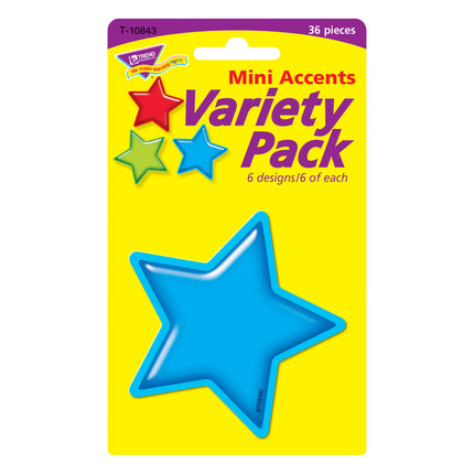 Gumdrop Stars Mini Accents Variety Pack, 36 ct
