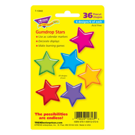 Gumdrop Stars Mini Accents Variety Pack, 36 ct