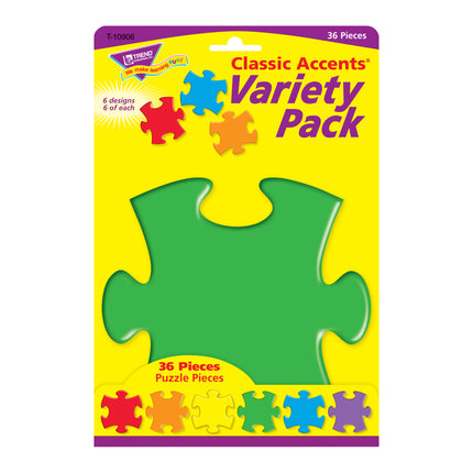 Puzzle Pieces Classic Accents® Variety Pack, 36 ct